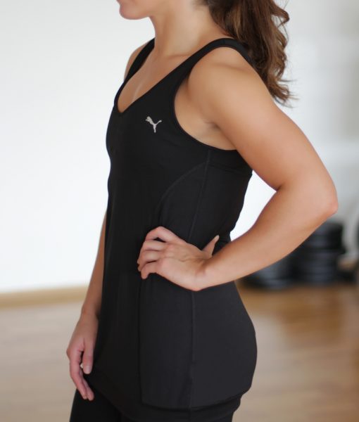Black Puma Bubble Tank Top